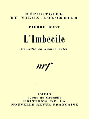 cover image of L'Imbécile